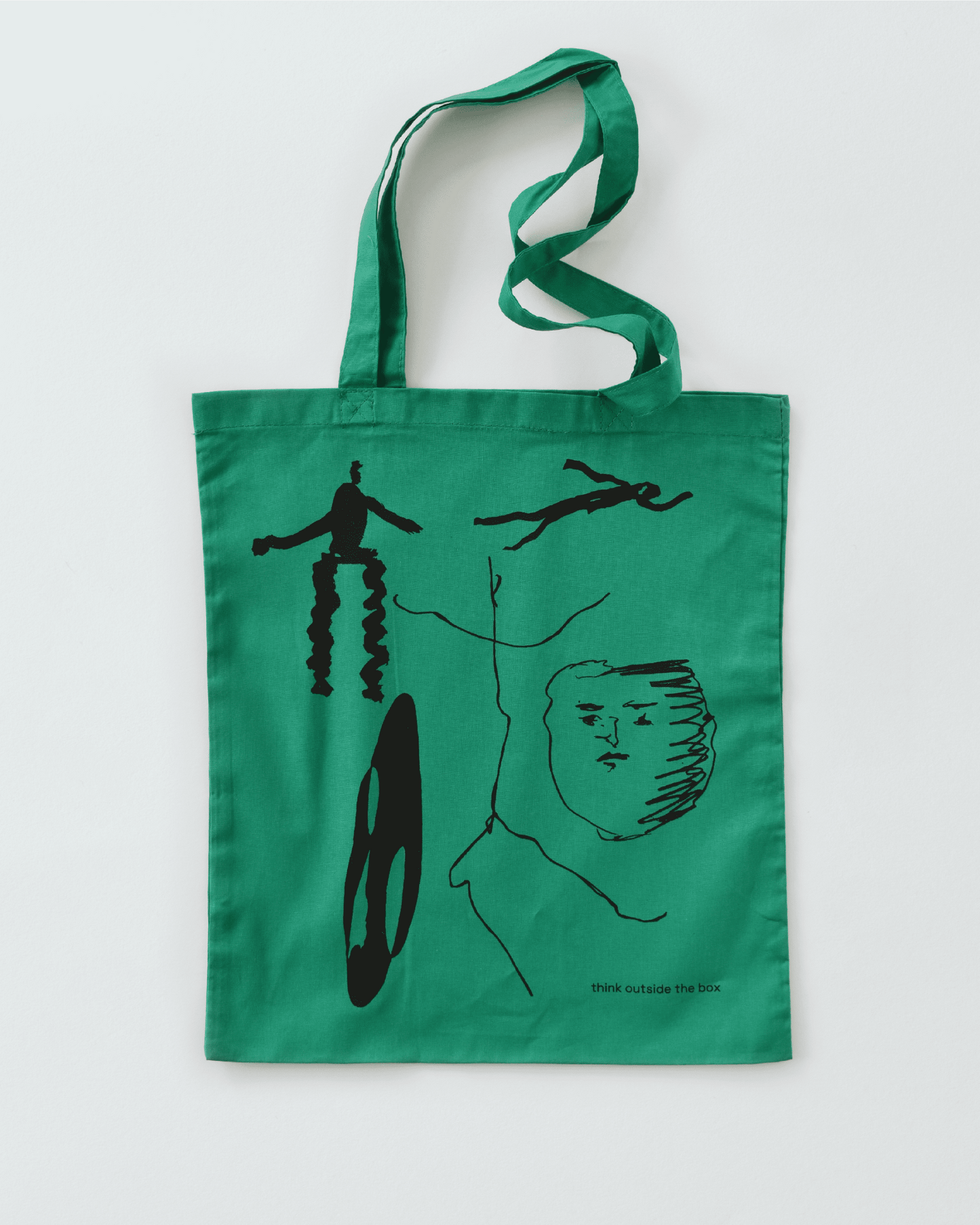 THINK OUTSIDE THE BOX TOTE BAG