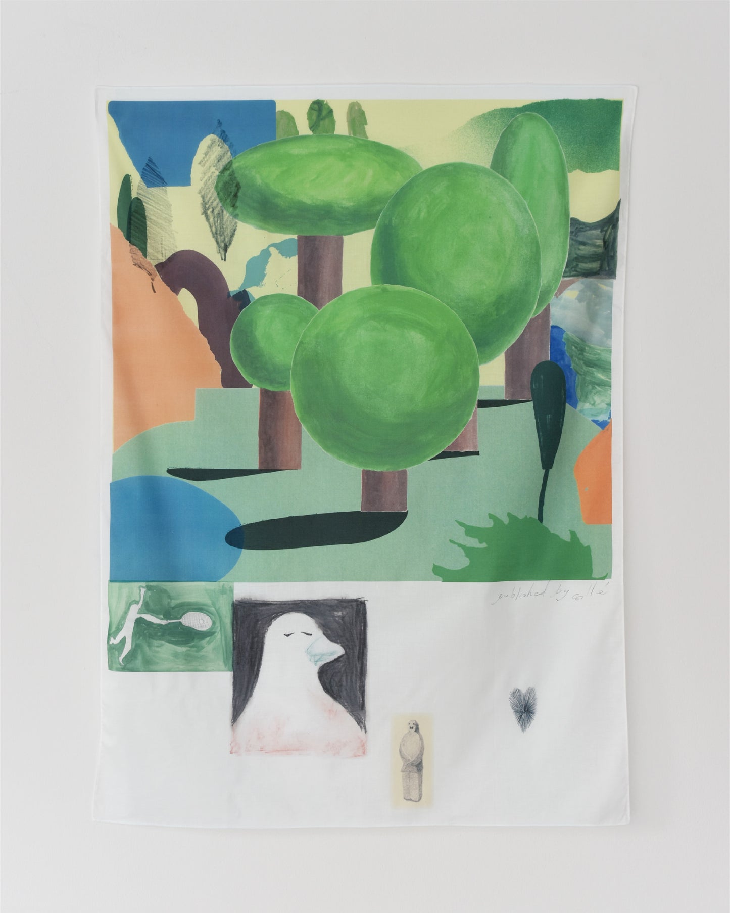 Breathing Deep in the Forest B1 fabric poster