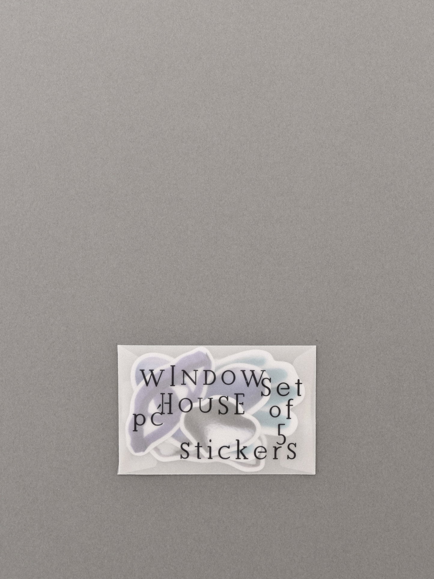 WINDOW HOUSE 5 sitckers set