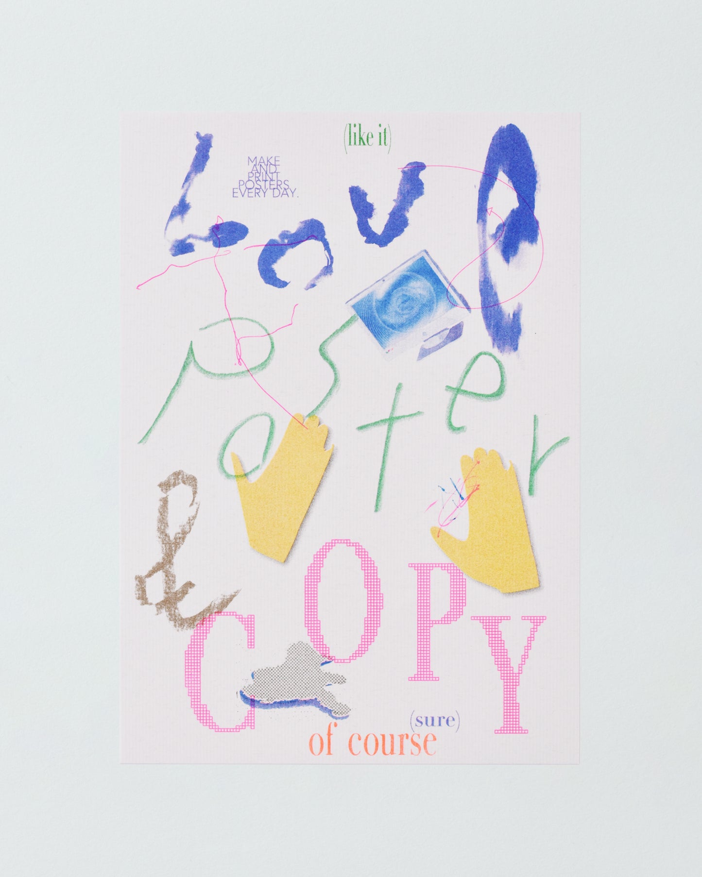LOVE POSTER & COPY A4 poster