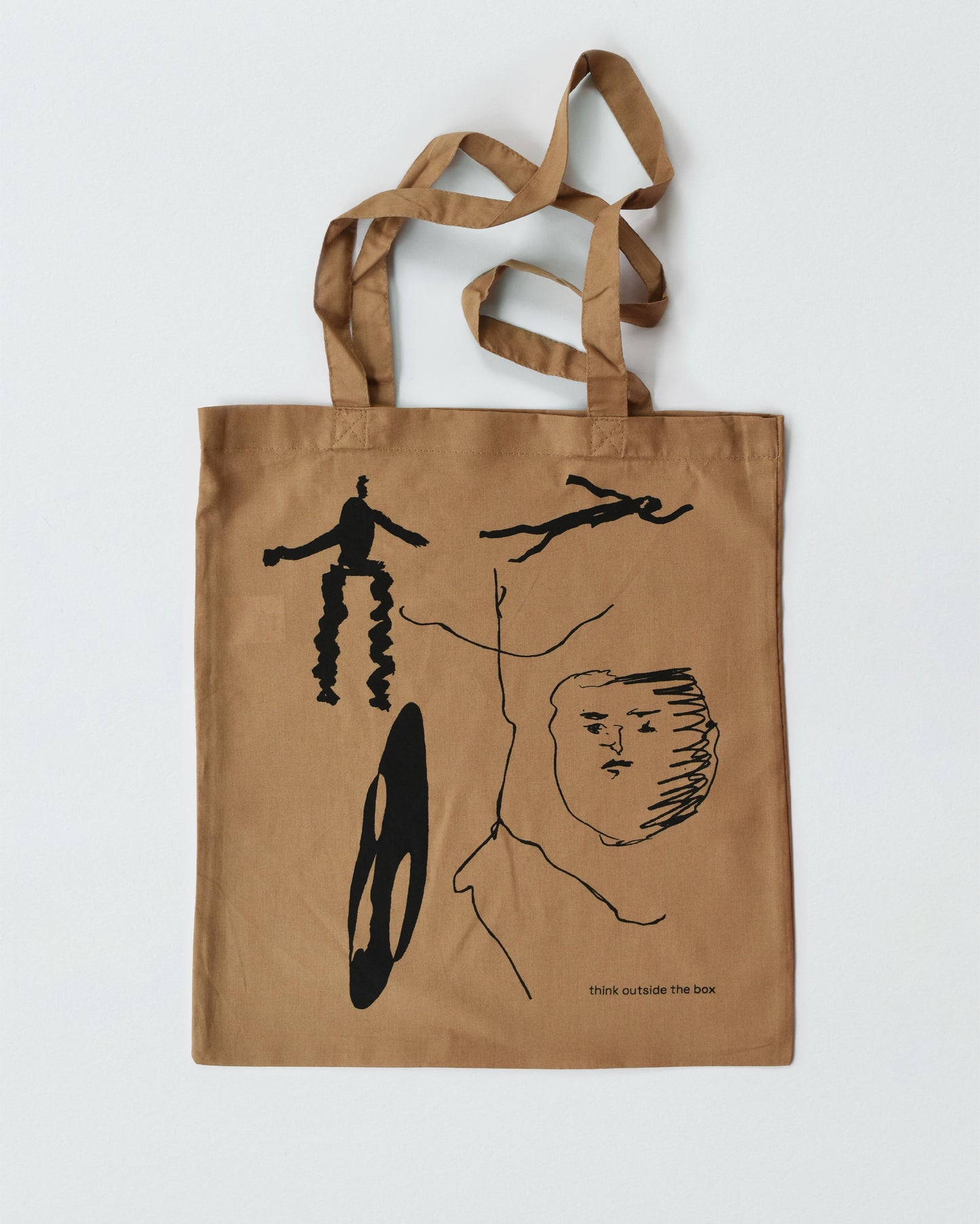 THINK OUTSIDE THE BOX TOTE BAG