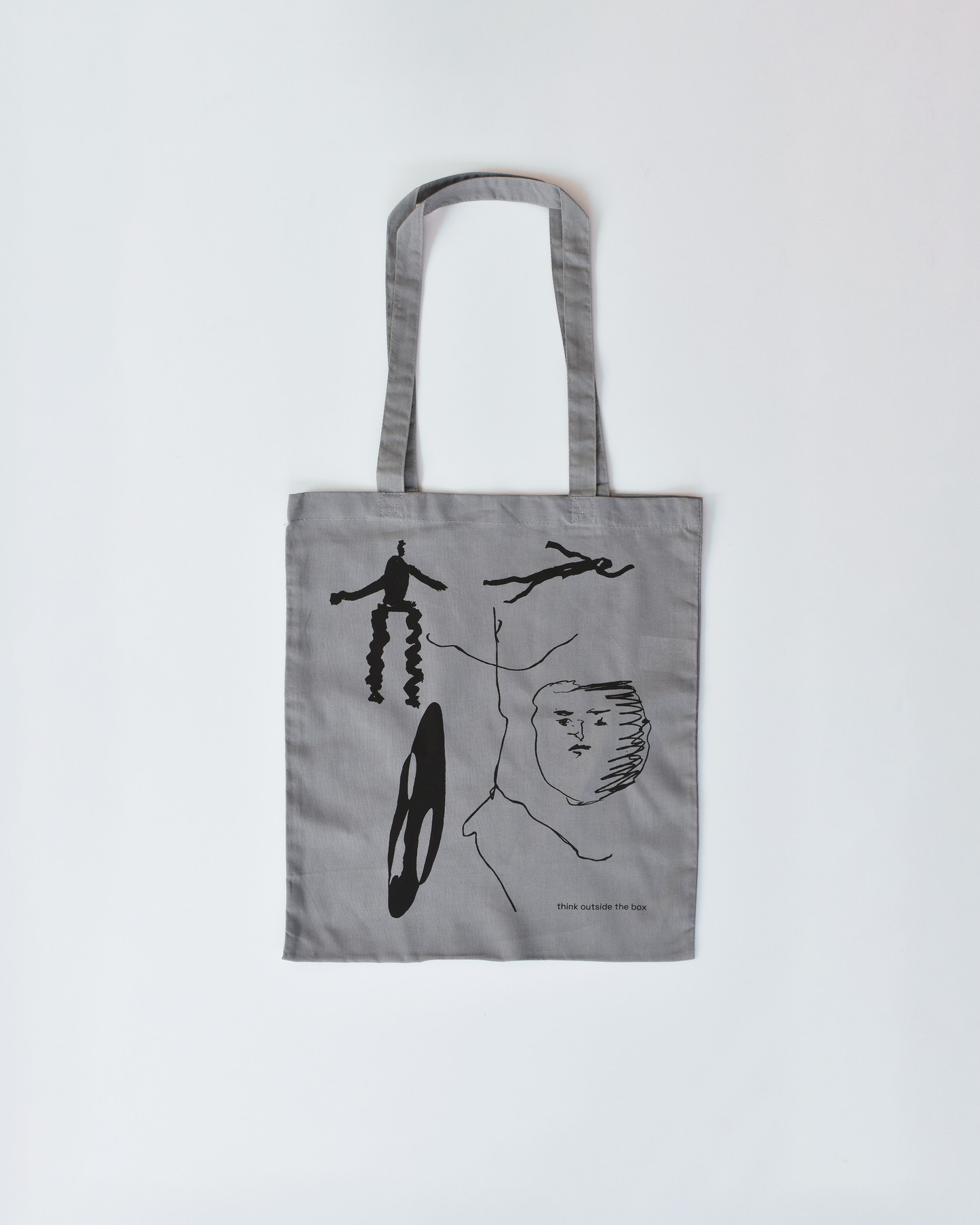 THINK OUTSIDE THE BOX TOTE BAG