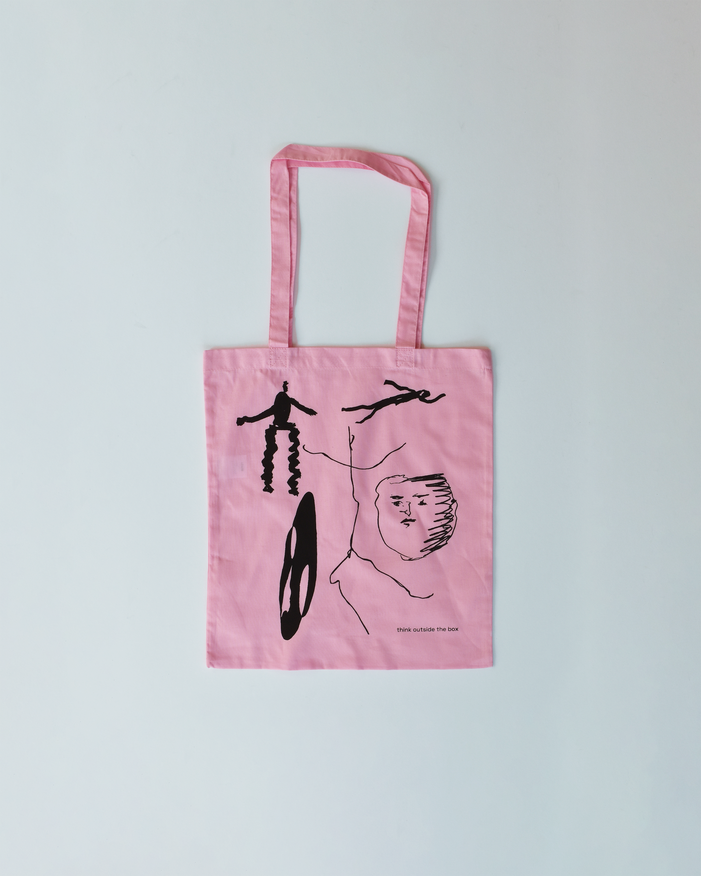 THINK OUTSIDE THE BOX TOTE BAG