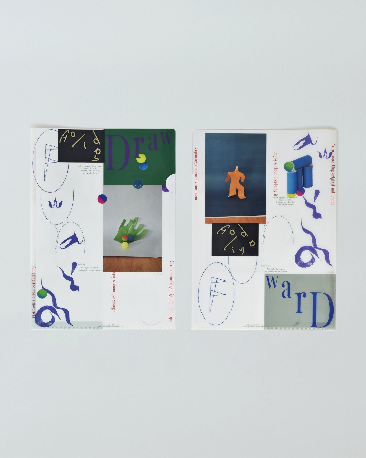 Holiday FUN draw draw collé A4 plastic folder × 3