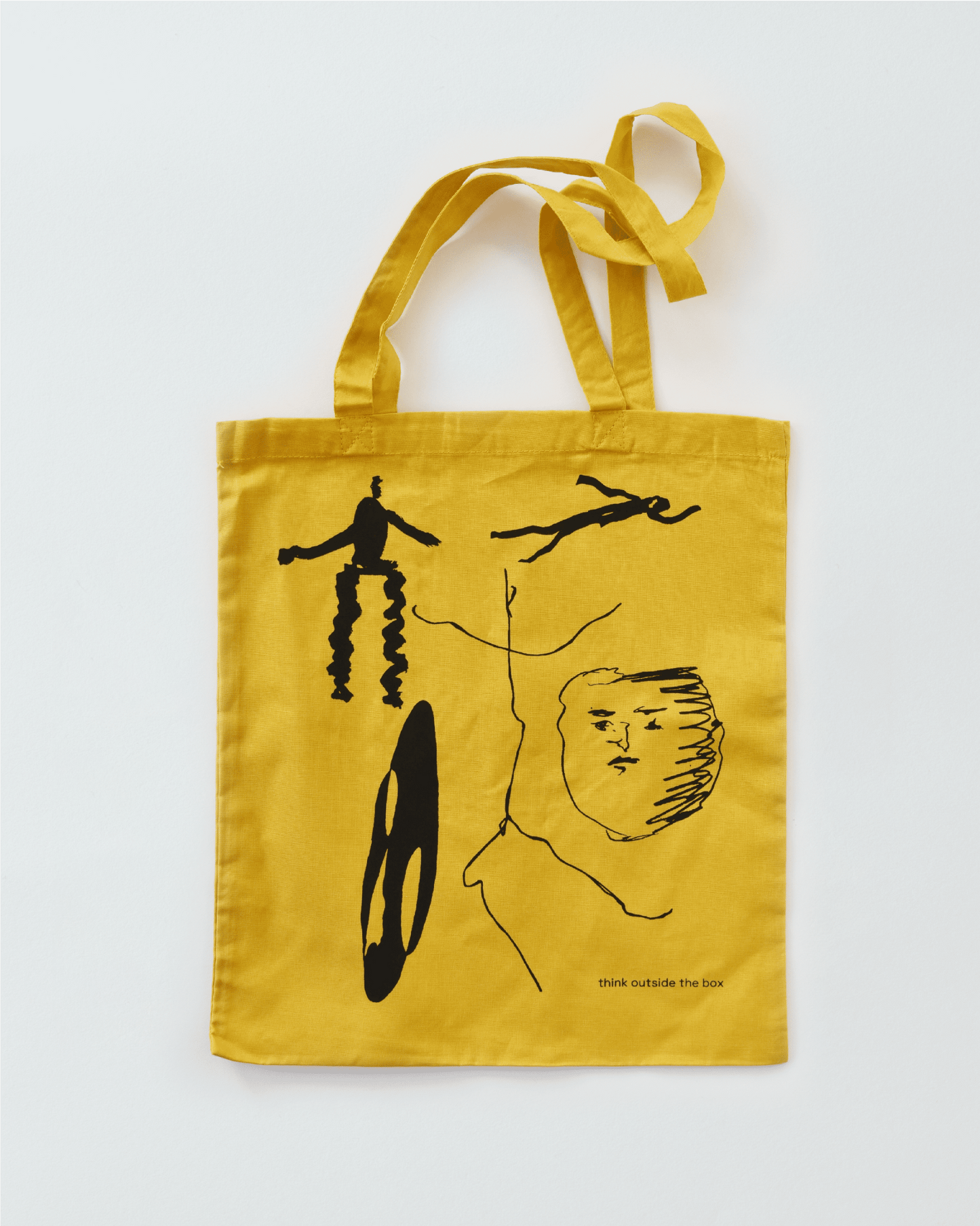 THINK OUTSIDE THE BOX TOTE BAG