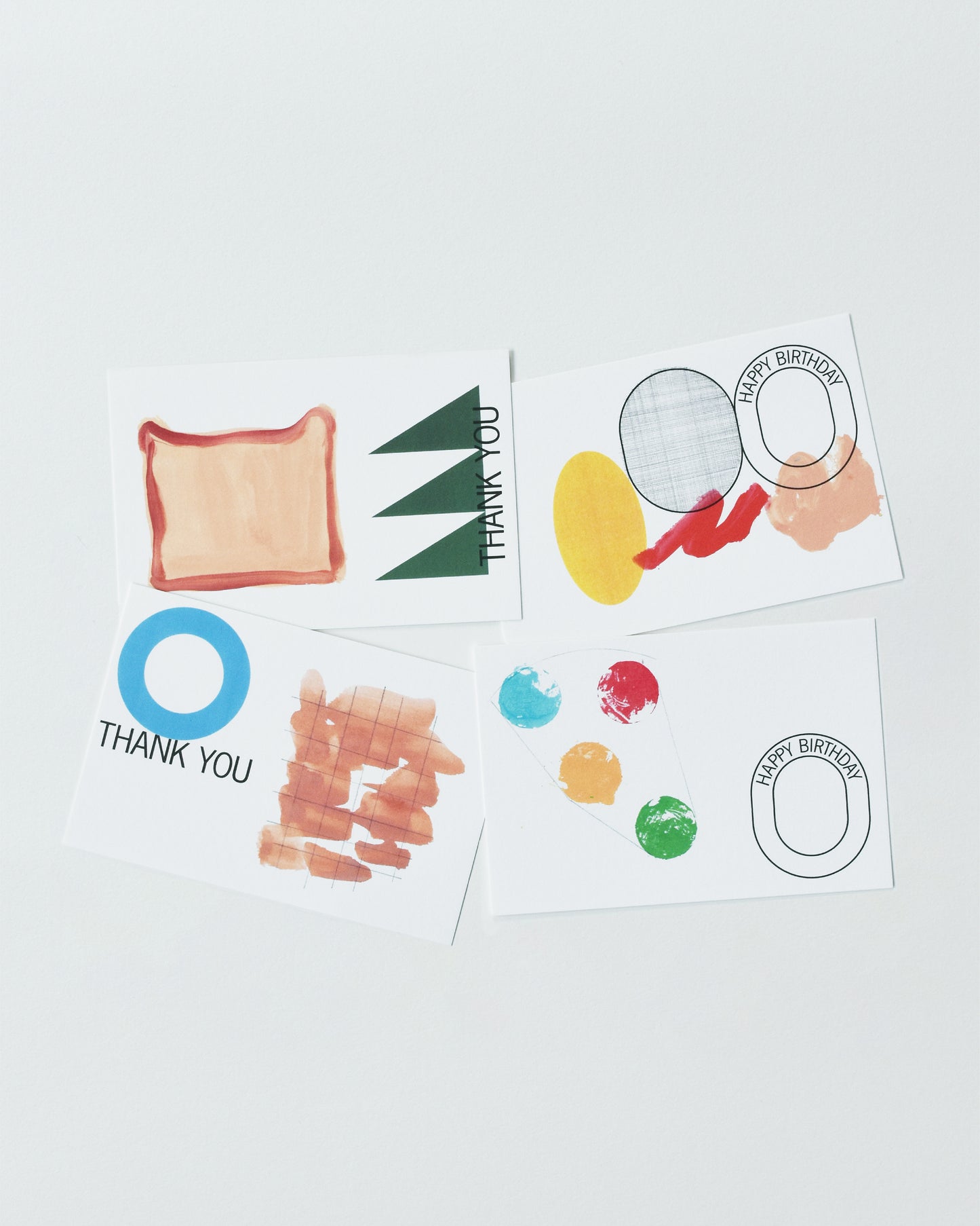 HAPPY BIRTHDAY / THANK YOU 4 cards