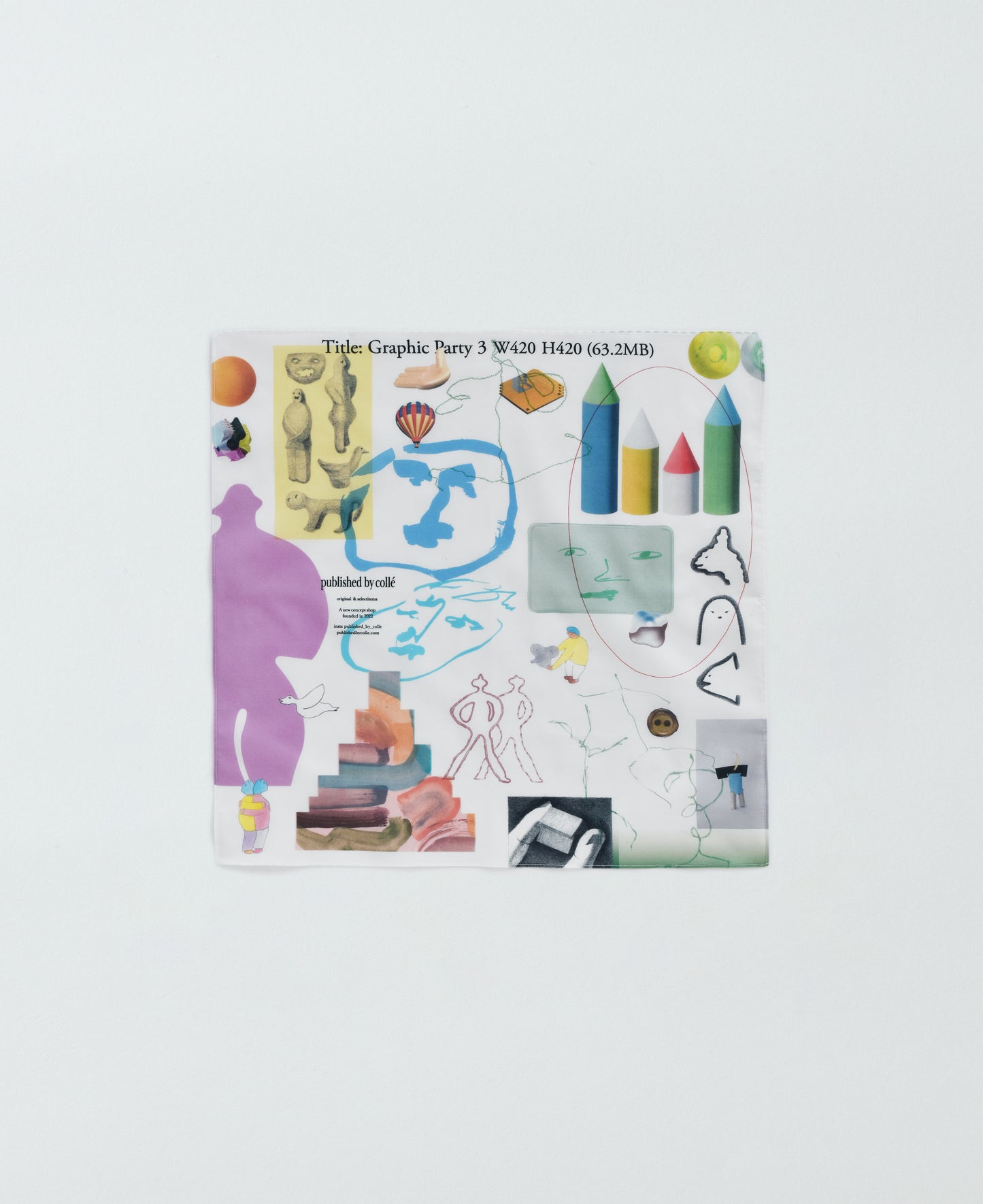 graphic party 3 Handkerchief