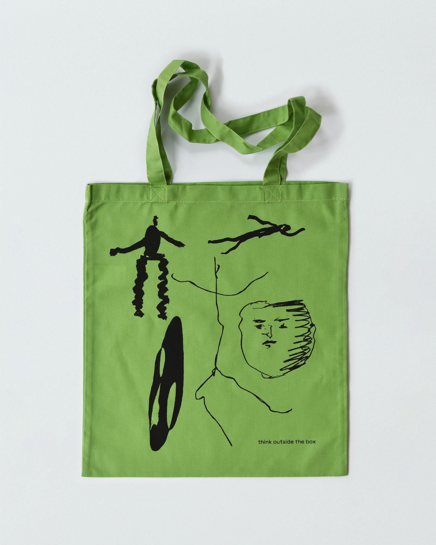 THINK OUTSIDE THE BOX TOTE BAG