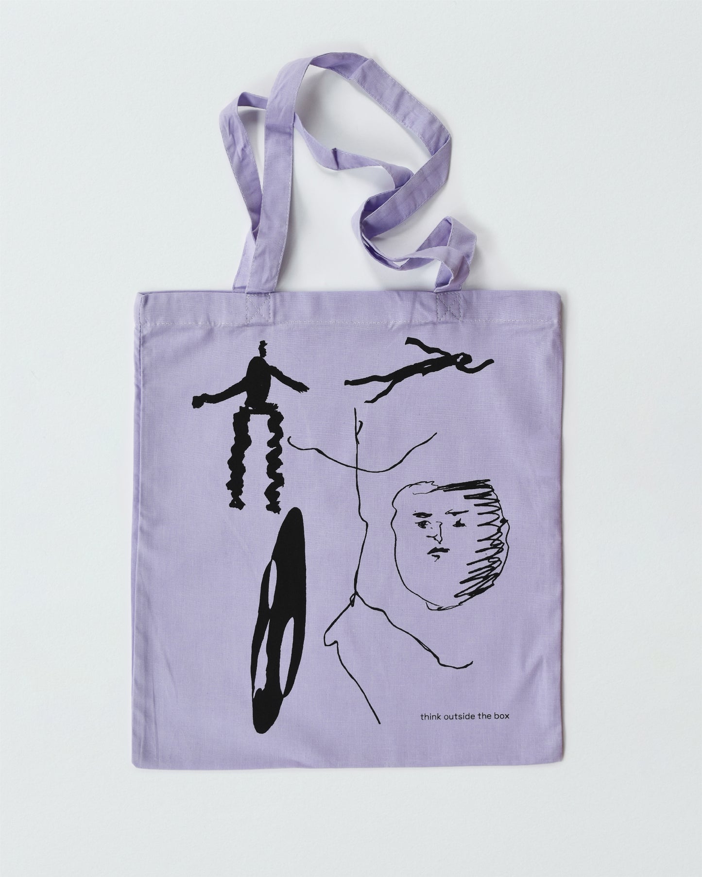 THINK OUTSIDE THE BOX TOTE BAG