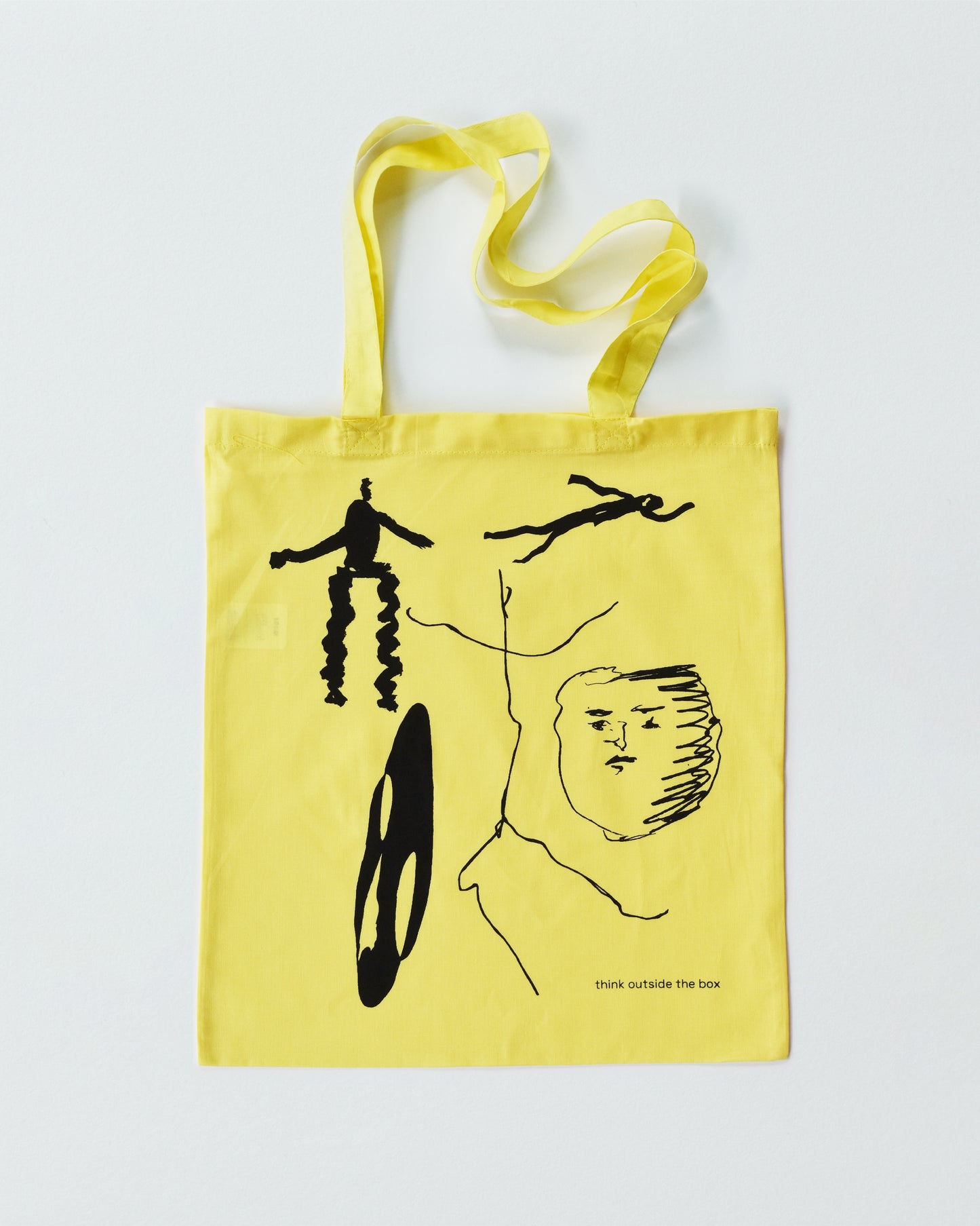 THINK OUTSIDE THE BOX TOTE BAG