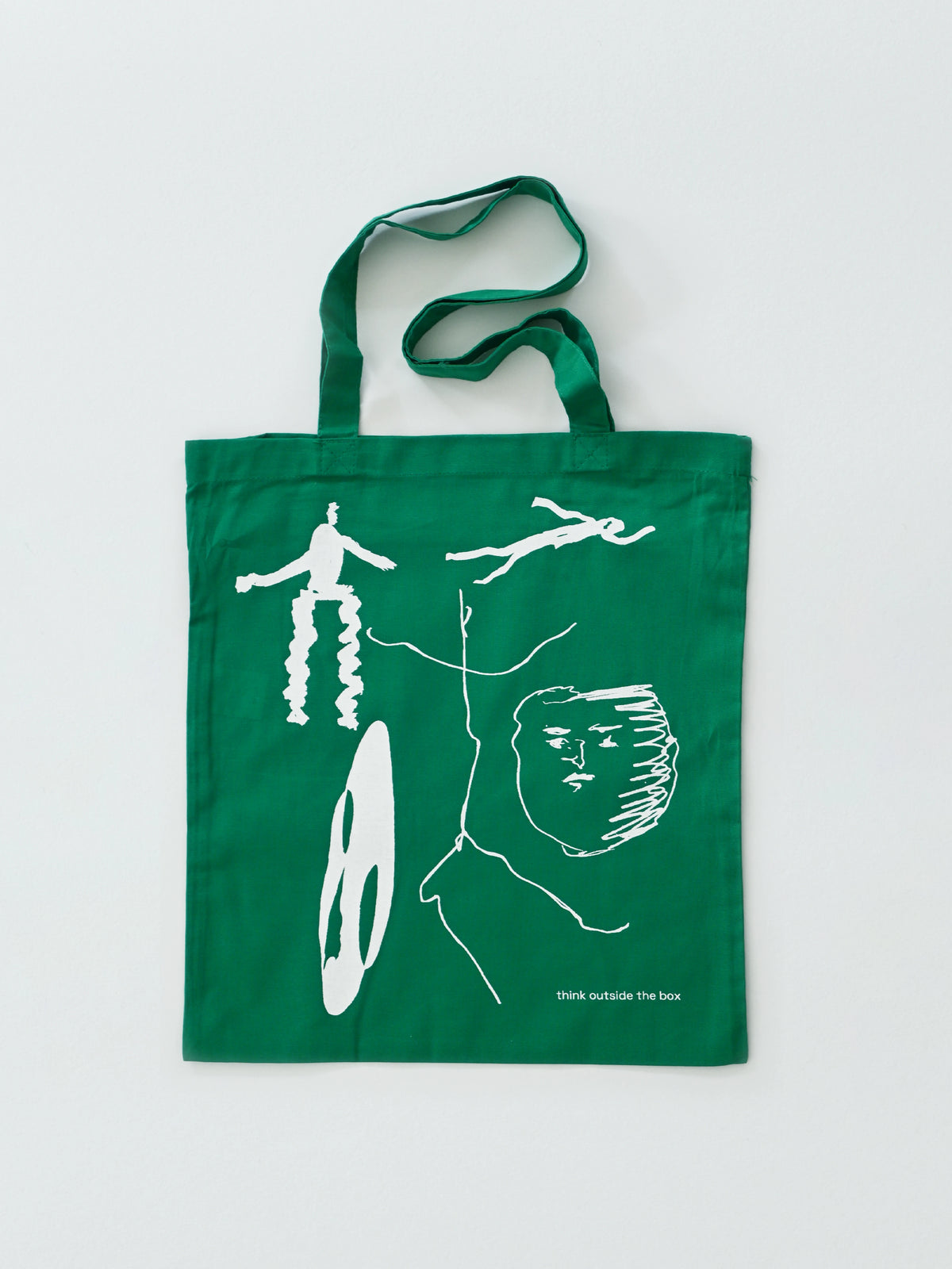 THINK OUTSIDE THE BOX TOTE BAG