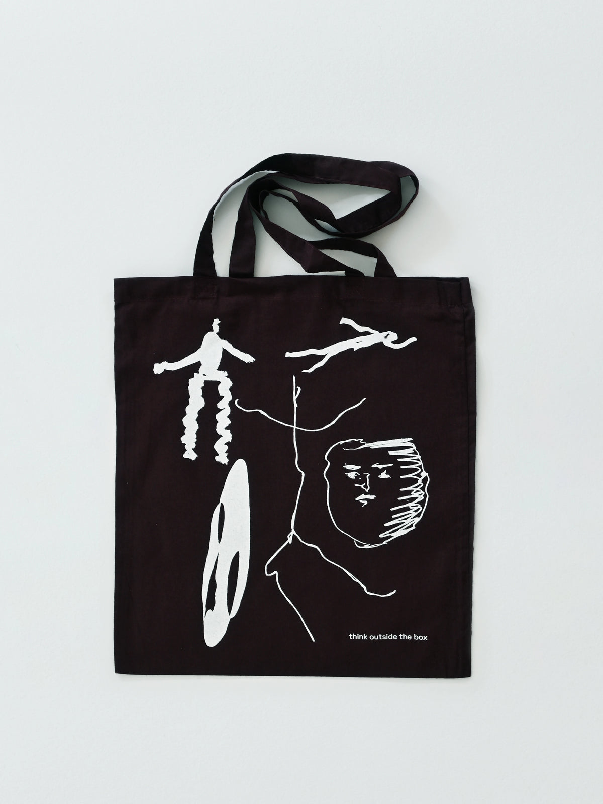 THINK OUTSIDE THE BOX TOTE BAG