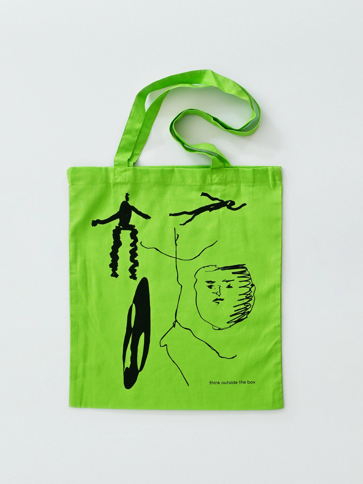 THINK OUTSIDE THE BOX TOTE BAG