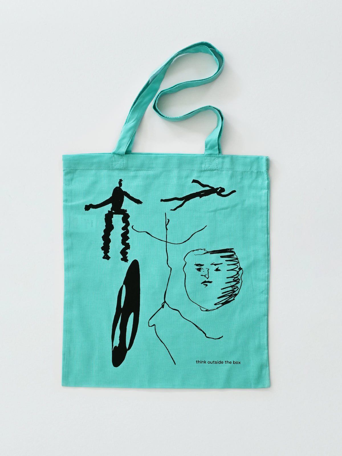 THINK OUTSIDE THE BOX TOTE BAG