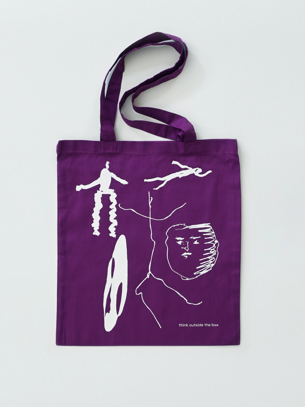 THINK OUTSIDE THE BOX TOTE BAG