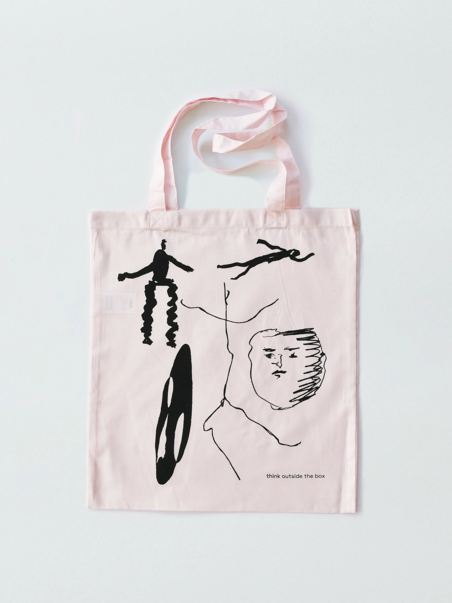THINK OUTSIDE THE BOX TOTE BAG