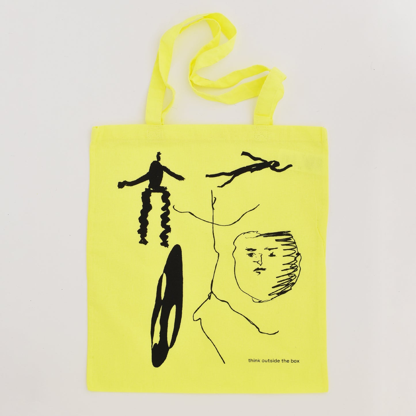 THINK OUTSIDE THE BOX TOTE BAG