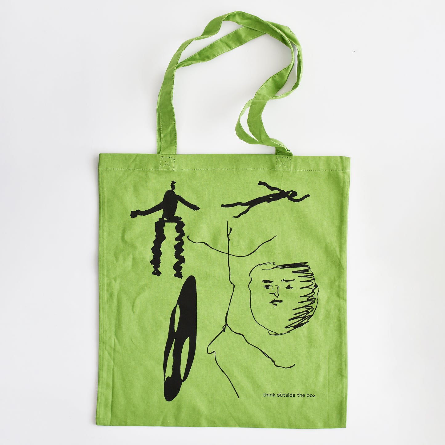 THINK OUTSIDE THE BOX TOTE BAG